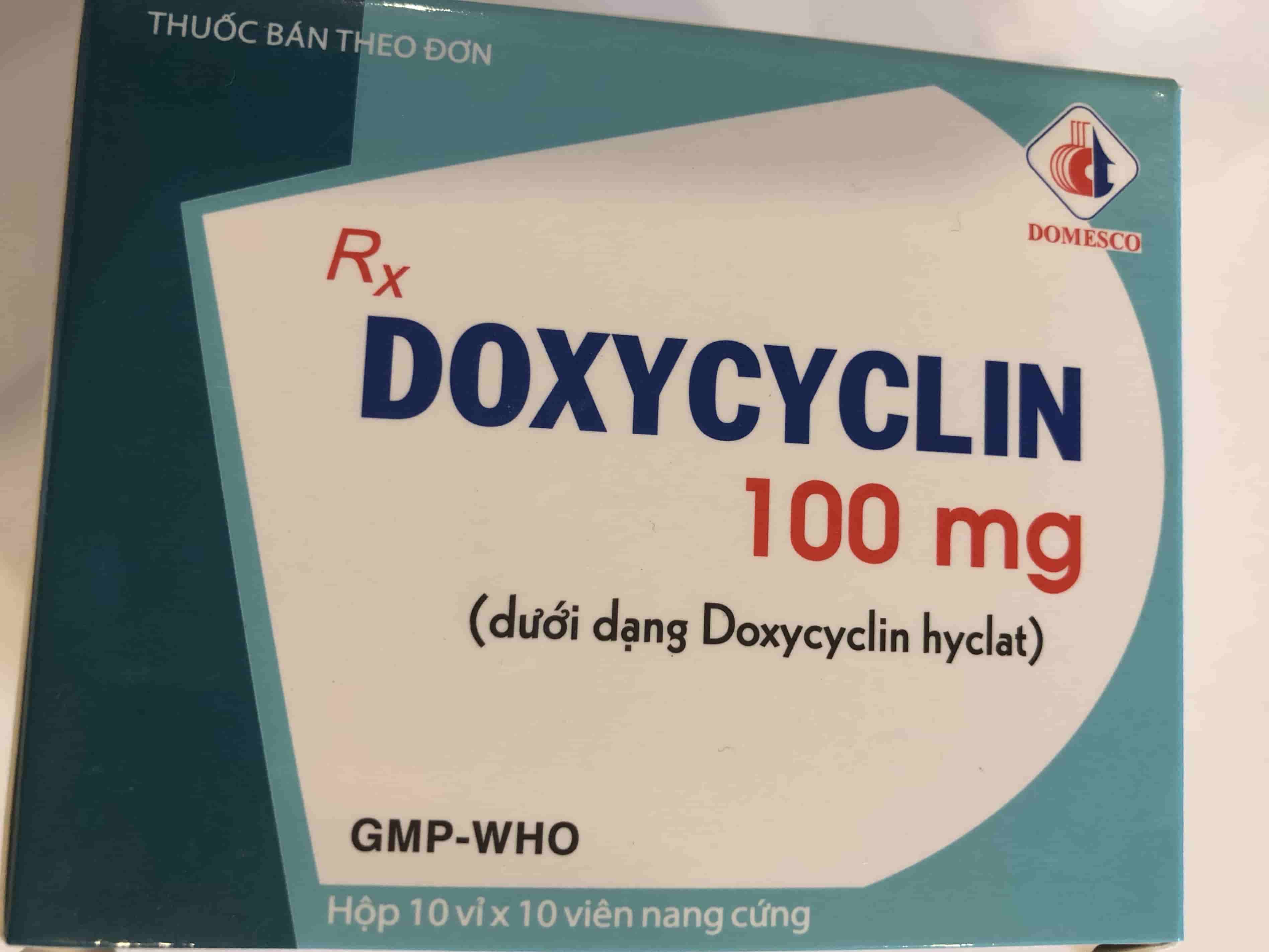 DOXYCYCLIN 100 mg DMC H/100 viên