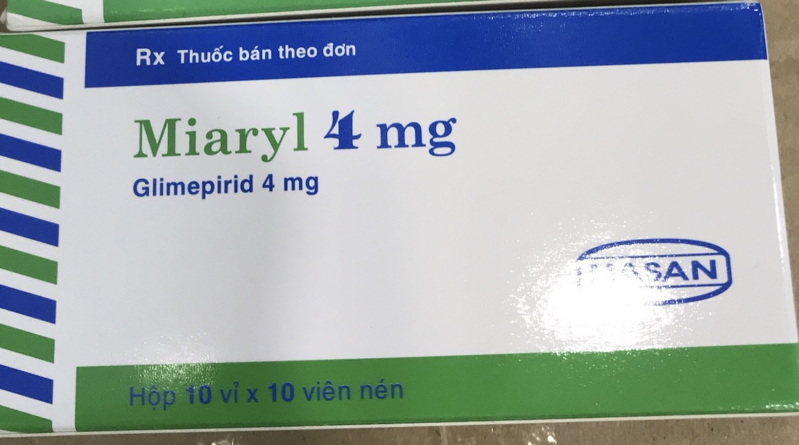 MIARYL 4MG HASAN H/100 VIÊN