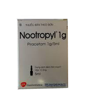 Nootropyl 1g/5ml H/12 ống ( Piracetam 1g)