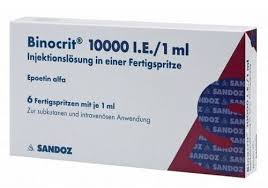 BINOCRIT 1000IU/1ML INJ H/6 bơm tiêm