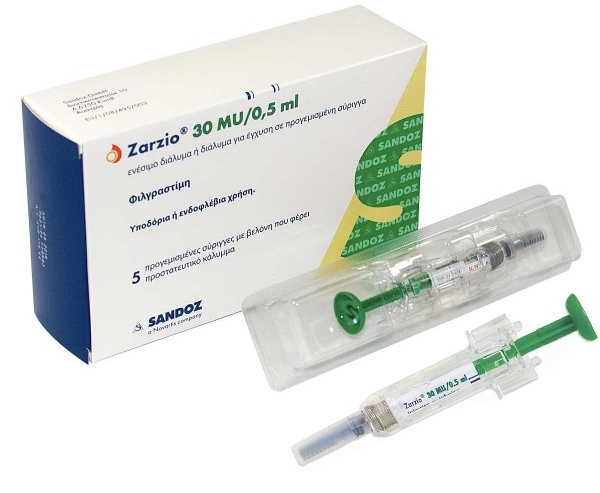 Zarzio 30MU/0,5ml ( điều trị ung thư)