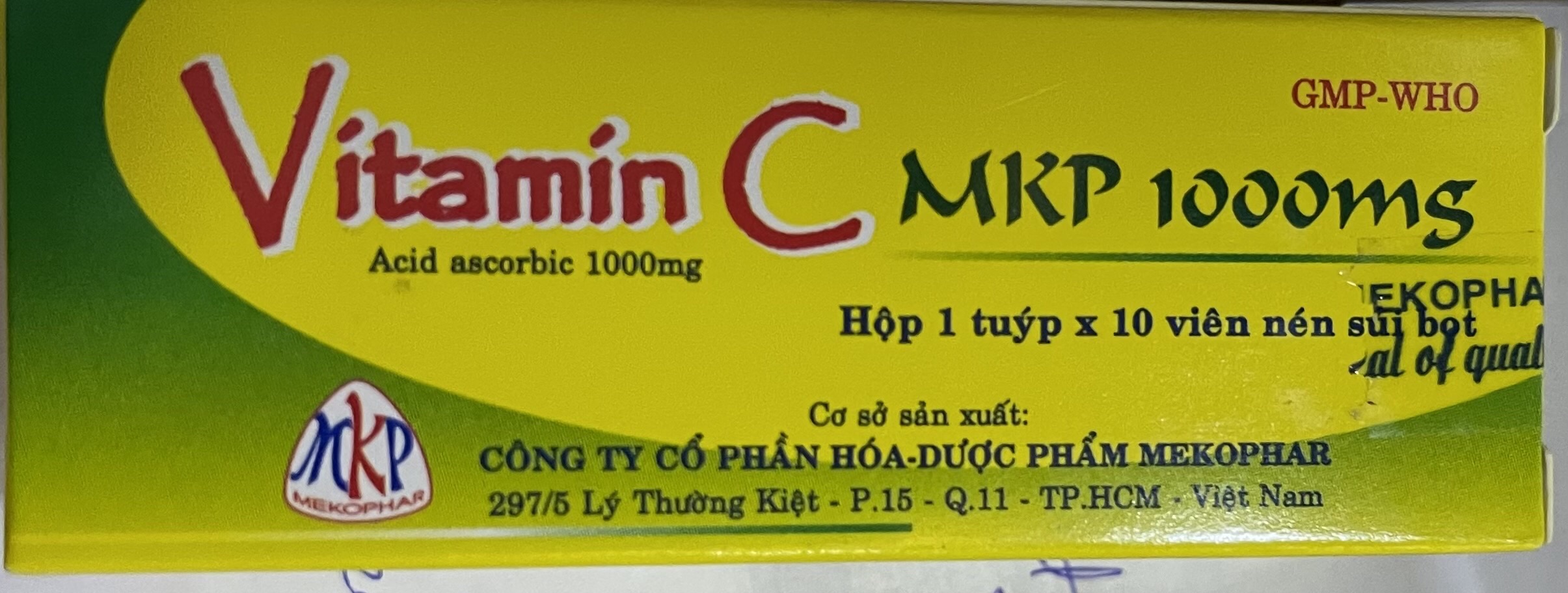 Vitamin C 1000 mg MKP T/10 viên