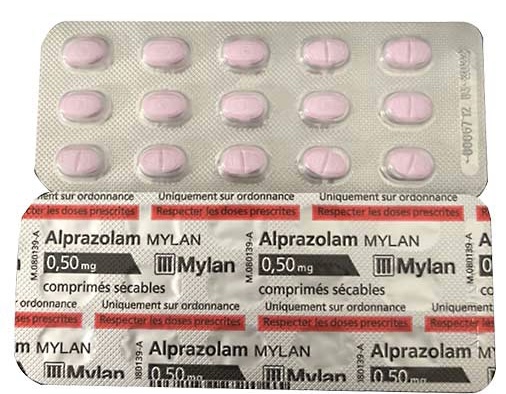 Alprazolam Mylan 0.5mg H/30 viên- Thuốc điều trị hội chứng hoảng sợ, lo âu