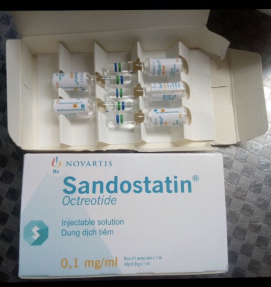 Sandostatin (octreotide) 0,1mg/ml Hộp /5 ống