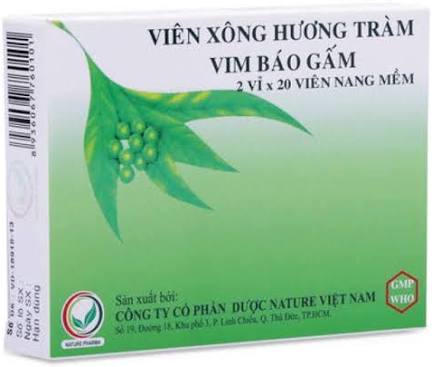 VIÊN XÔNG HƯƠNG TRÀM VIM BÁO GẤM H/40 viên - Xông hơi trị cảm, ho