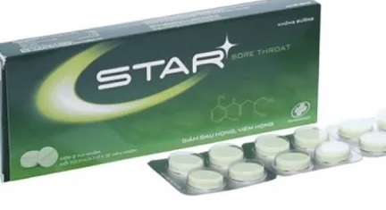 Viên Ngậm STAR BENKO H/24 Viên ( xanh lá )( trị nhiễm khuẩn miệng, họng)