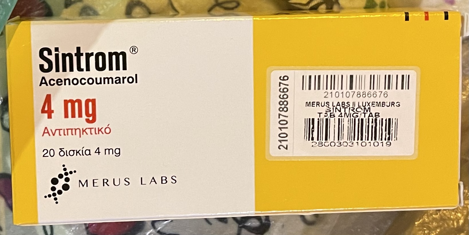 SINTROM 4MG H/20 viên