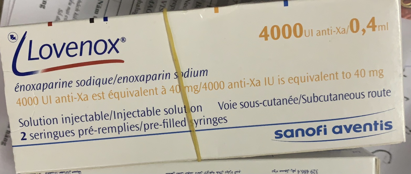 Lovenox 40 mg inj 40 ml H/2 bơm tiêm