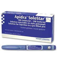 Apidra Solostar 300Iu/3Ml H/5 bút tiêm