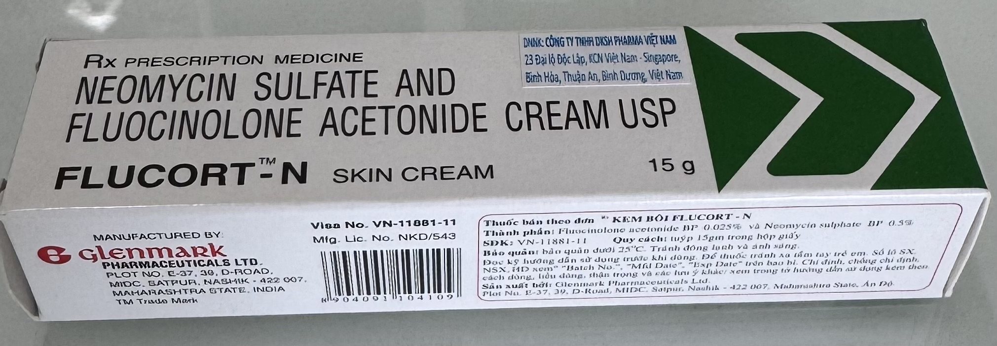 FLUCORT-N Type 15g ( trị nhiễm khuẩn da)