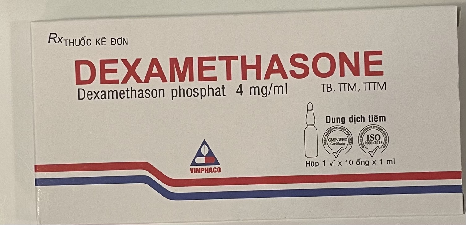 Dexamethasone Inj 4mg/ml Vĩnh Phúc H/ 10 ống 1ml