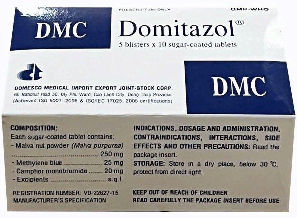 DOMITAZOL H/ 50 viên