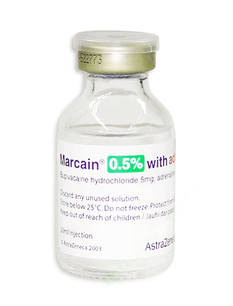 MARCAIN 0.5% 20ML H/5 lo